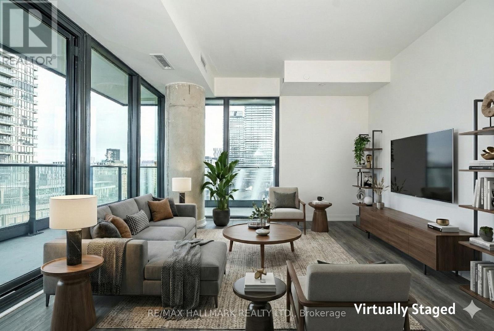 1111 - 35 Parliament Street, Toronto, ON - Indoor Photo Showing Living Room