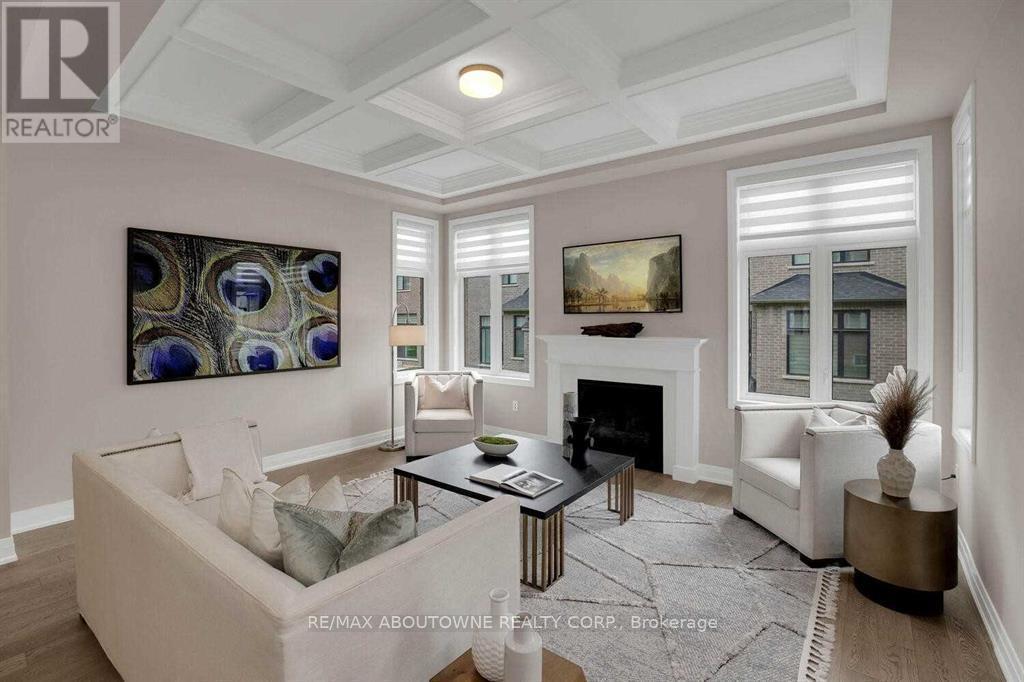 1503 Varelas Passage, Oakville, ON - Indoor Photo Showing Living Room With Fireplace