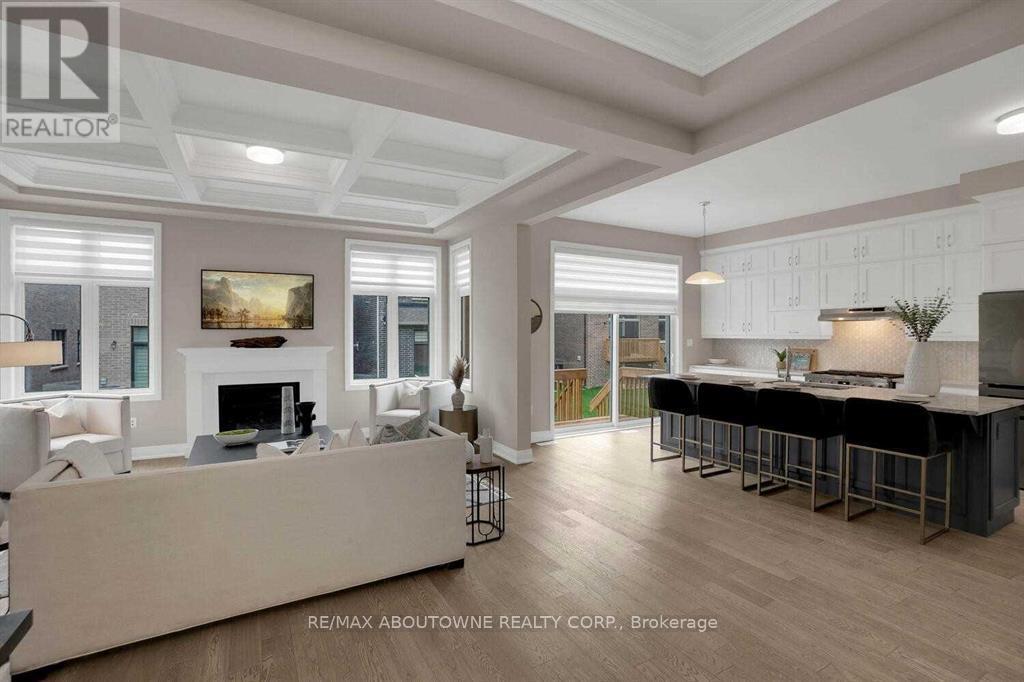 1503 Varelas Passage, Oakville, ON - Indoor Photo Showing Living Room With Fireplace