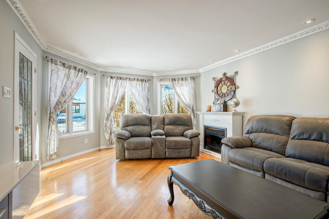 Salon - 6 Rue Des Hirondelles, Saint-Jean-Sur-Richelieu, QC - Indoor Photo Showing Living Room With Fireplace