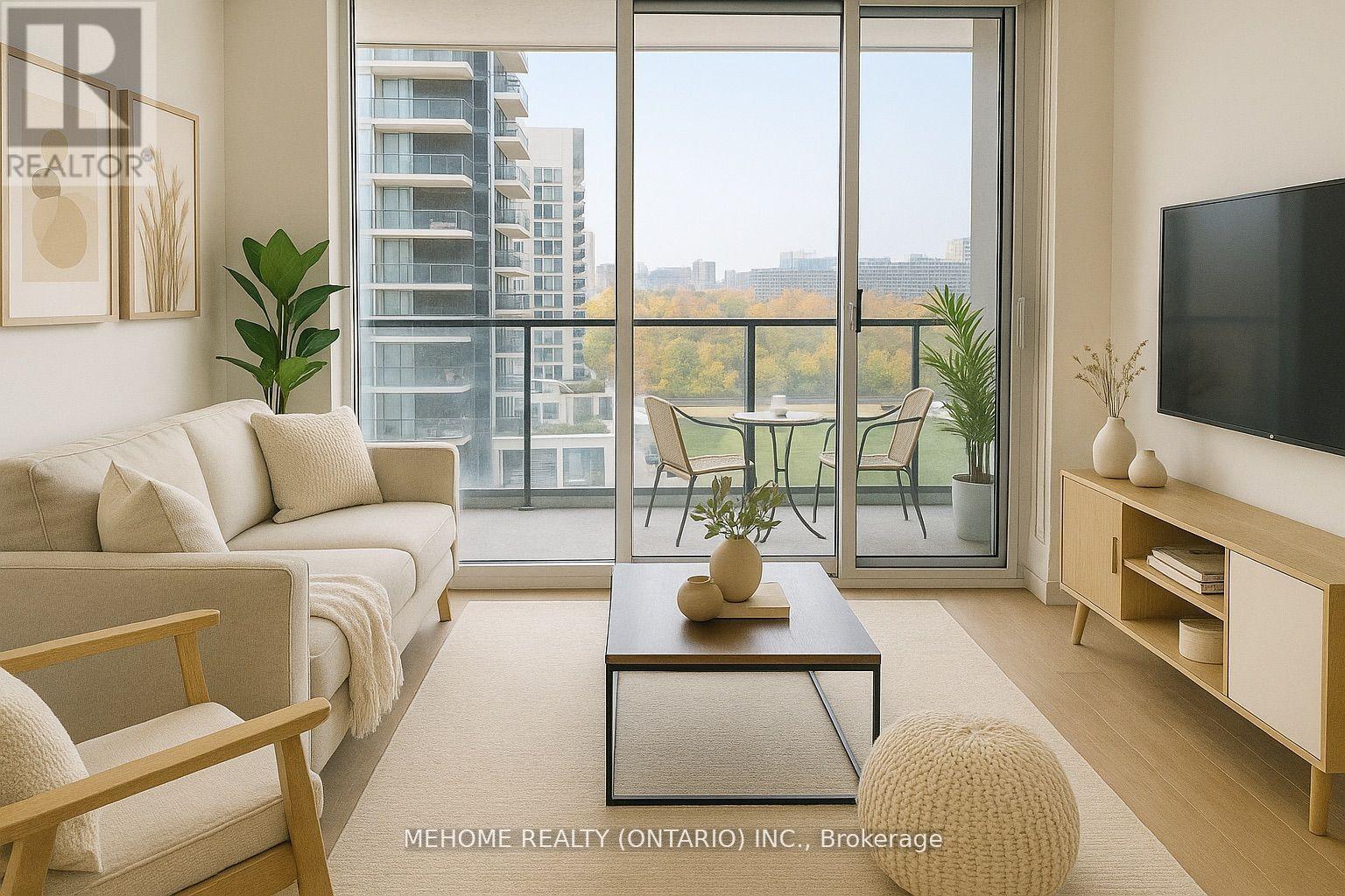 1608 - 95 Mcmahon Drive E, Toronto, ON - Indoor Photo Showing Living Room