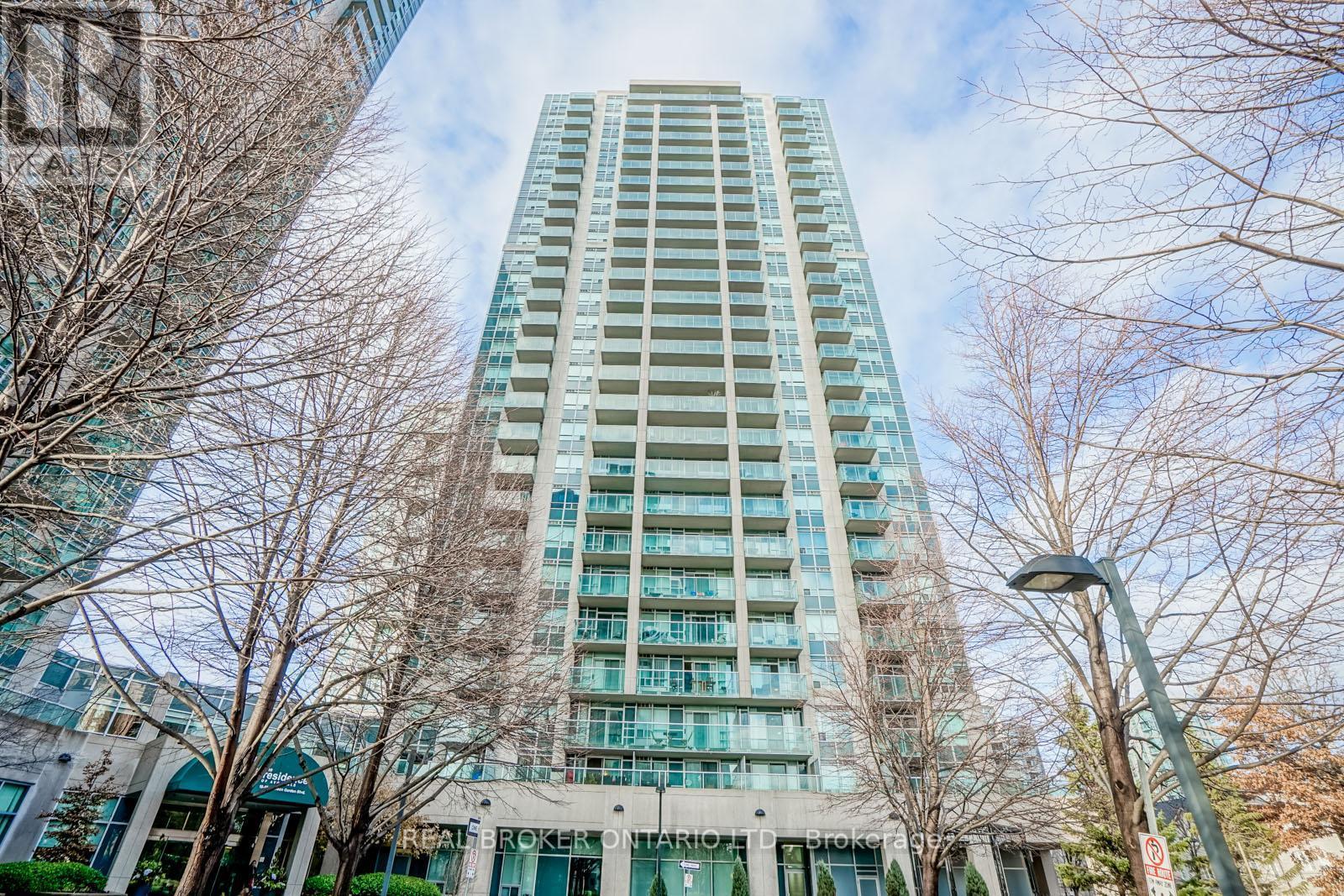 504 - 16 Harrison Garden Boulevard, Toronto, ON - Outdoor With Balcony With Facade