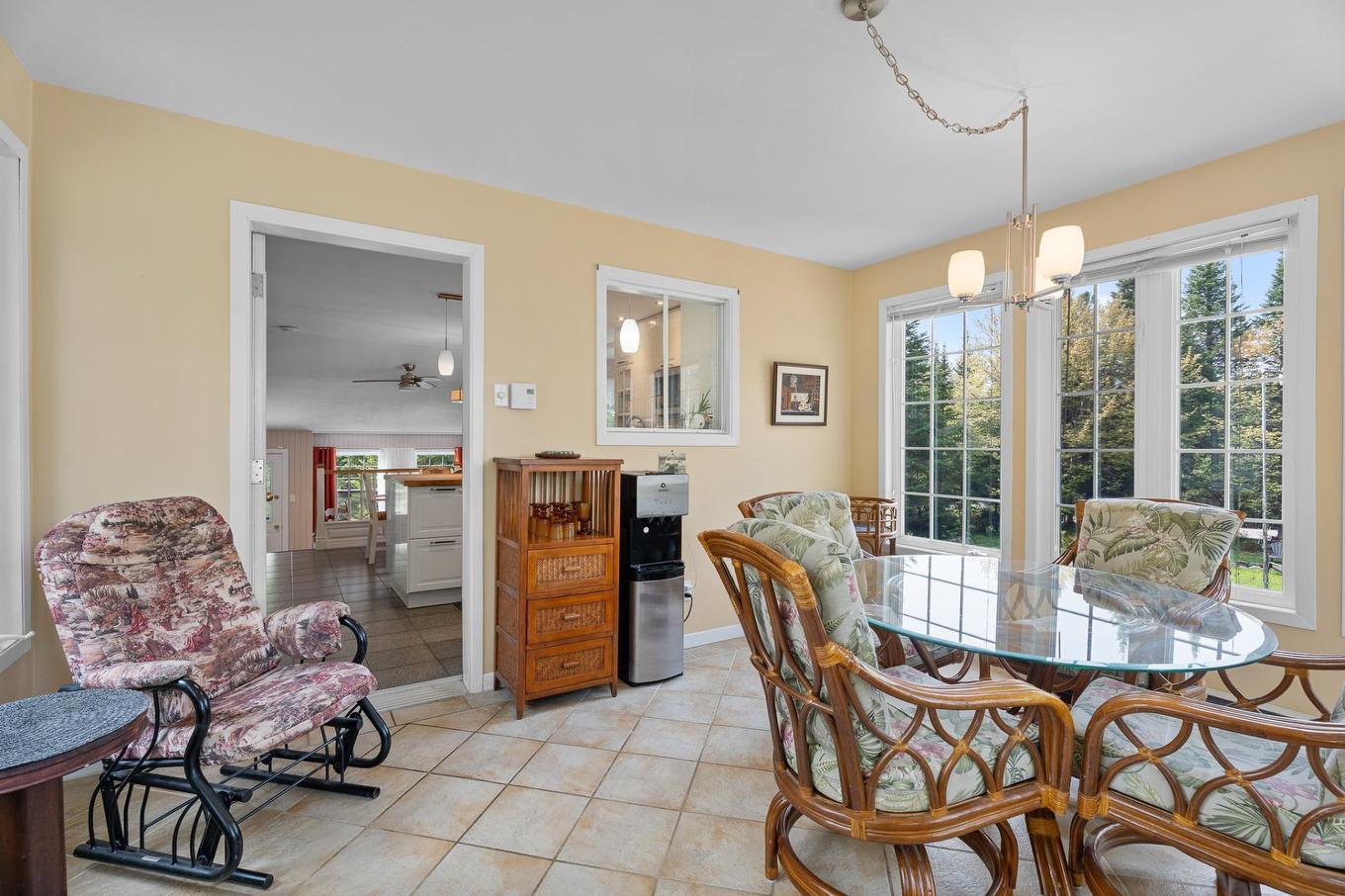 Solarium/Sunroom - 628 Ch. Réjean, Sainte-Agathe-Des-Monts, QC - Indoor Photo Showing Dining Room