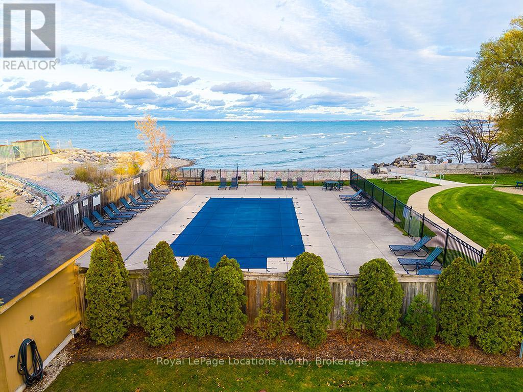 401 - 16 Raglan Street, Collingwood, ON - Outdoor With Body Of Water With In Ground Pool With View