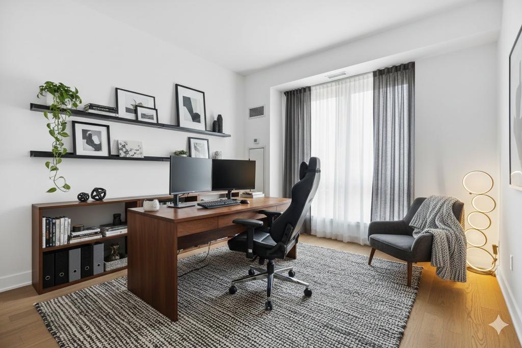 Chambre à coucher - 827A-1400 Rue Ottawa, Montréal (Le Sud-Ouest), QC - Indoor Photo Showing Office