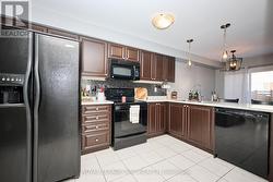 Generous cabinetry and counter space. -