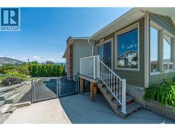 Access to the backyard from the sunroom. -