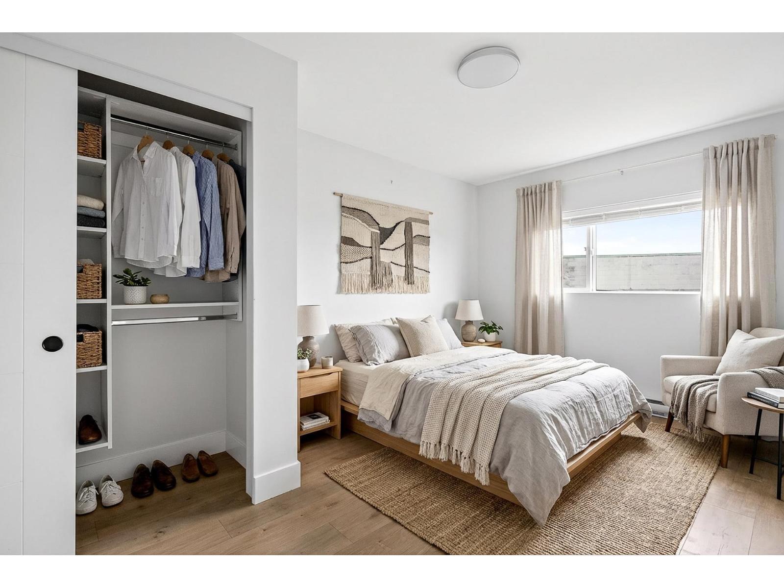 214 20061 Fraser Highway, Langley, BC - Indoor Photo Showing Bedroom