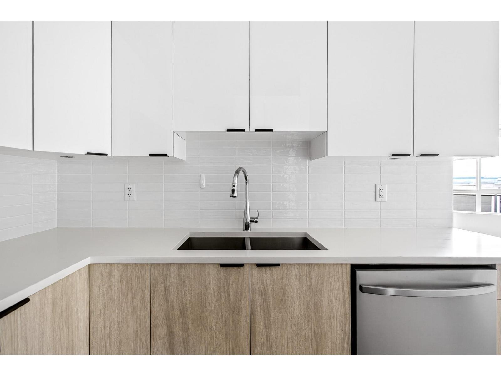 214 20061 Fraser Highway, Langley, BC - Indoor Photo Showing Kitchen With Double Sink With Upgraded Kitchen