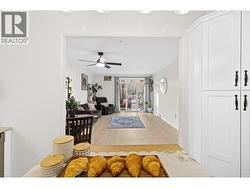 Kitchen looking into dining/living -