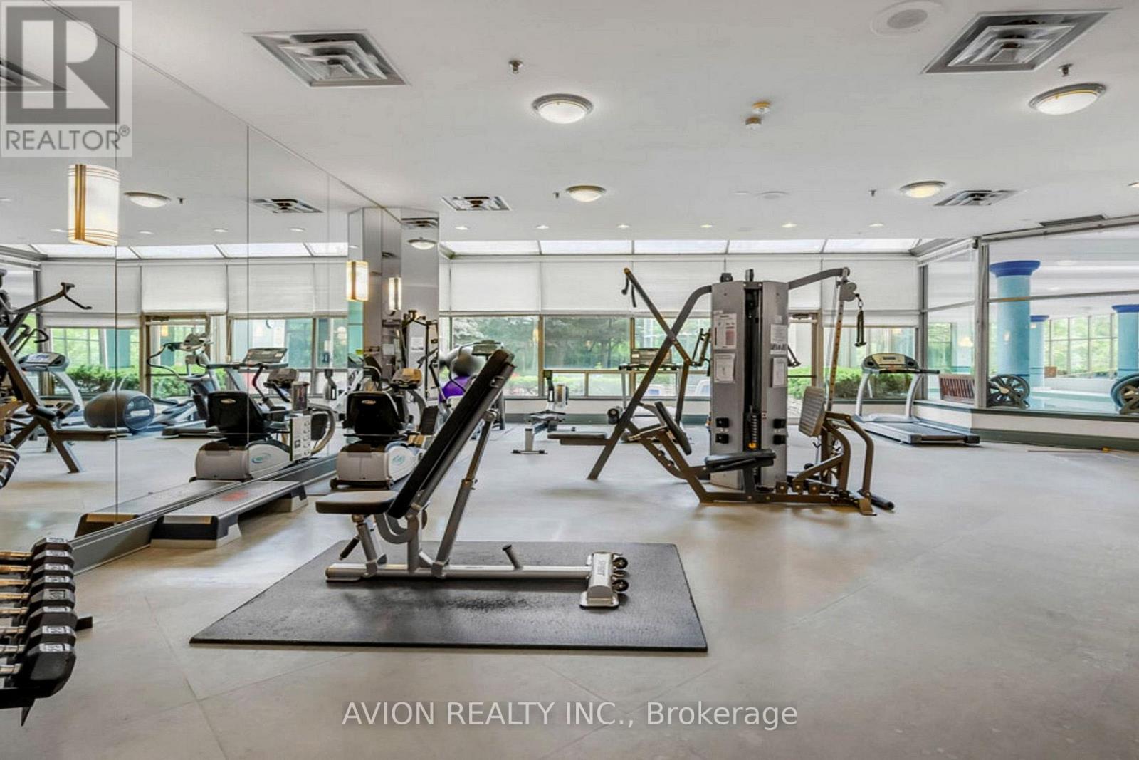 713 - 168 Bonis Avenue, Toronto, ON - Indoor Photo Showing Gym Room