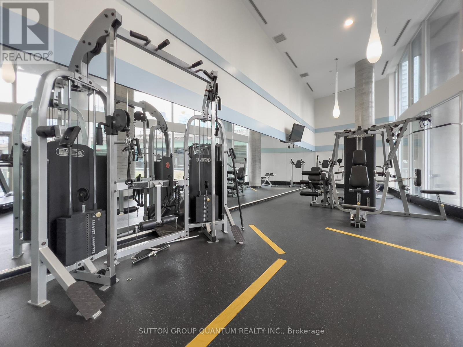 2606 - 38 Dan Leckie Way, Toronto, ON - Indoor Photo Showing Gym Room