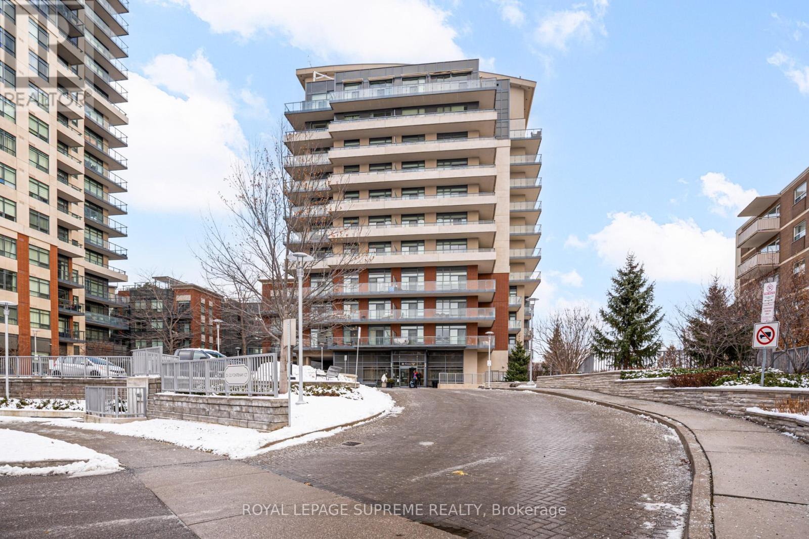 703 - 35 Fontenay Court, Toronto, ON - Outdoor With Balcony With Facade