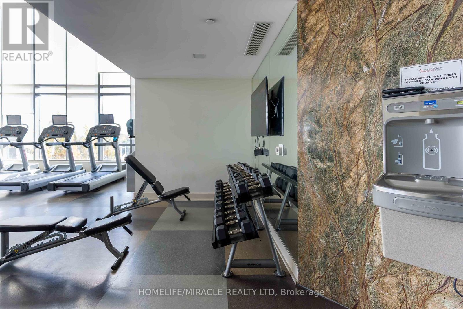 1606 - 215 Sherway Gardens Road, Toronto, ON - Indoor Photo Showing Gym Room