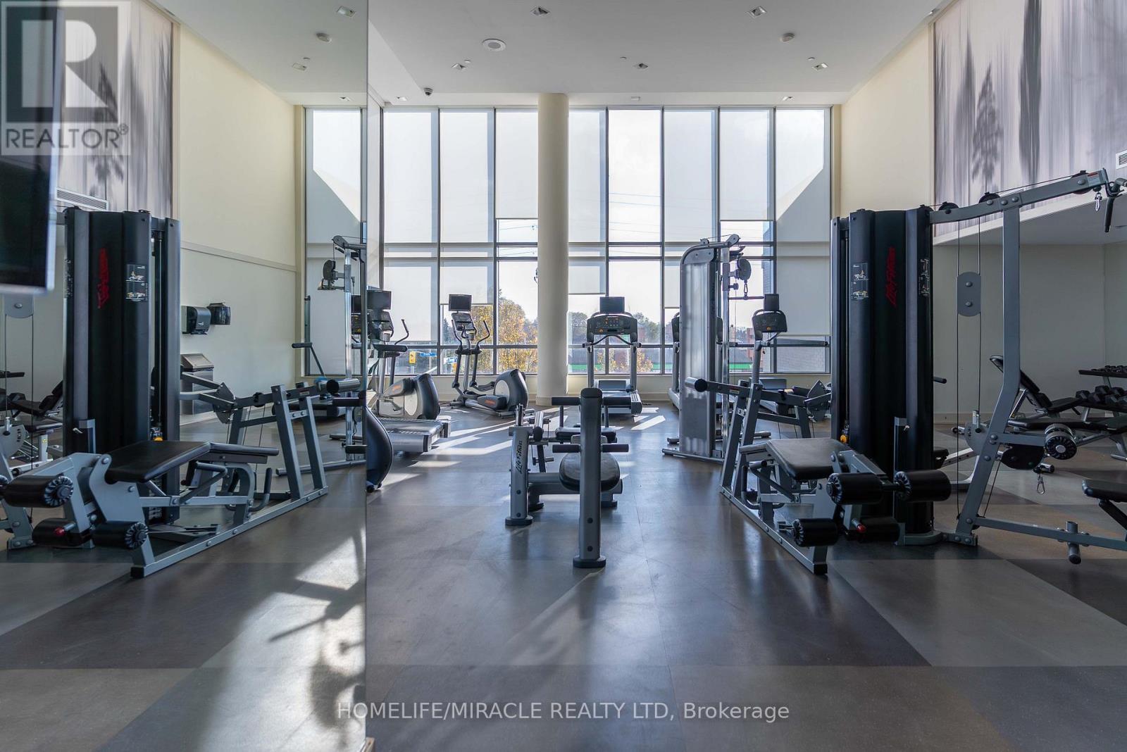 1606 - 215 Sherway Gardens Road, Toronto, ON - Indoor Photo Showing Gym Room
