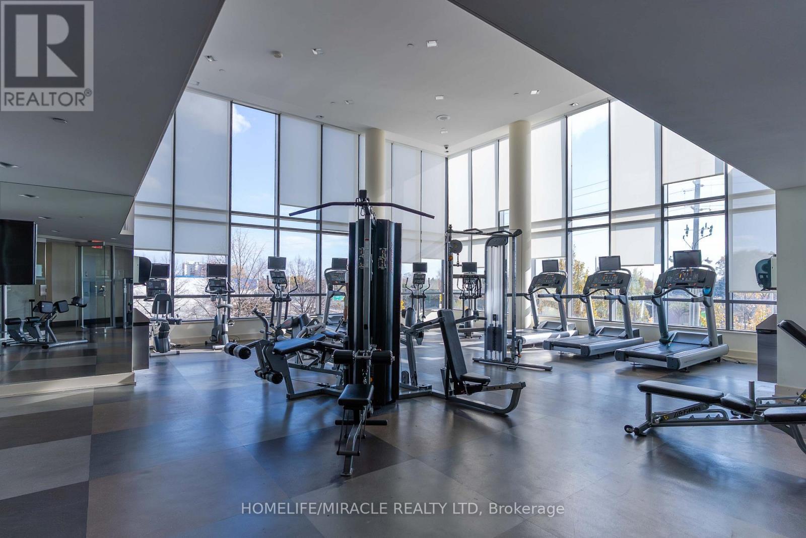 1606 - 215 Sherway Gardens Road, Toronto, ON - Indoor Photo Showing Gym Room