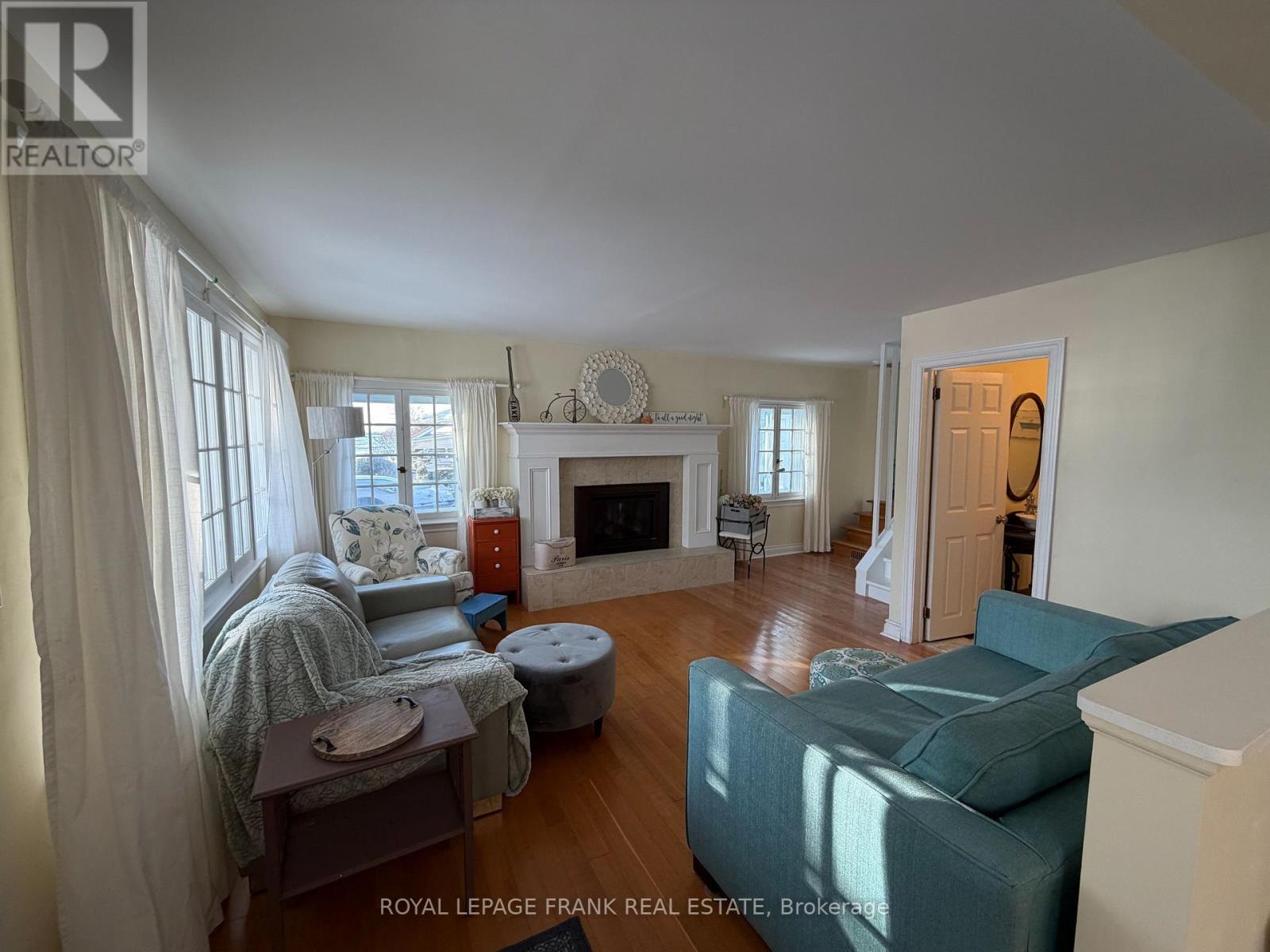 Living Room - 246 Lake Street, Cobourg, ON - Indoor Photo Showing Living Room With Fireplace