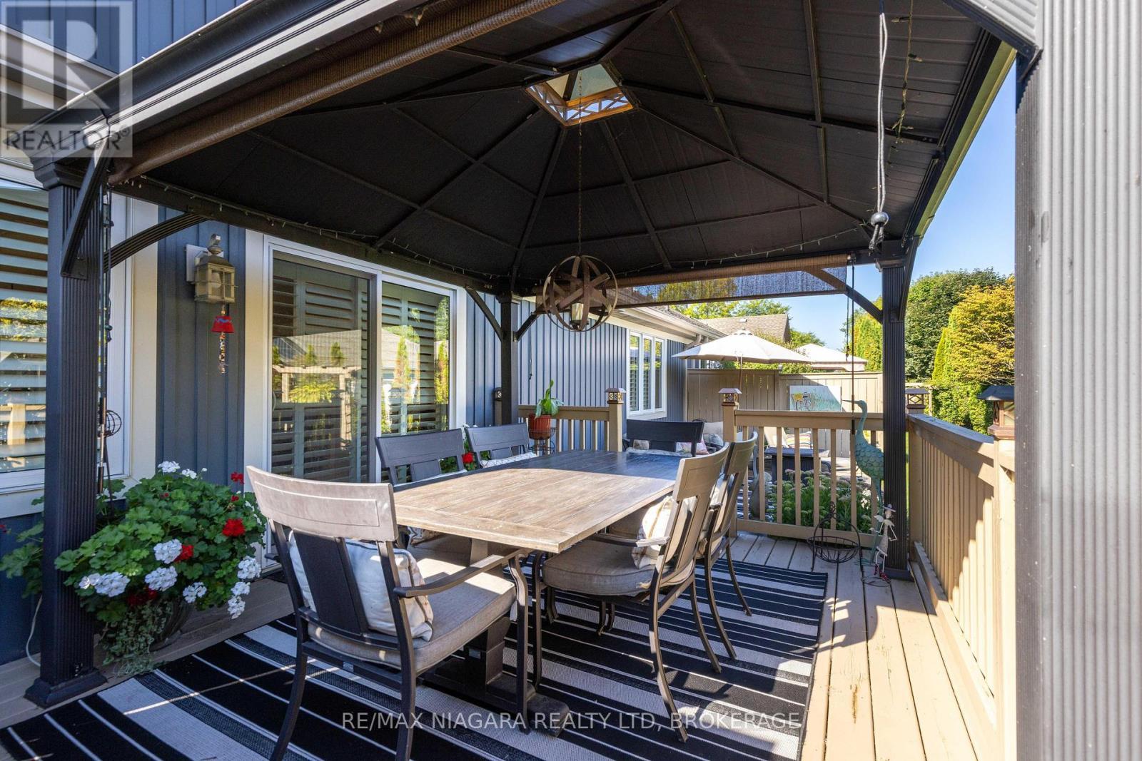 Back Deck with Gazebo - 19 - 310 Ridge Road S, Fort Erie (Ridgeway), ON - Outdoor With Deck Patio Veranda With Exterior