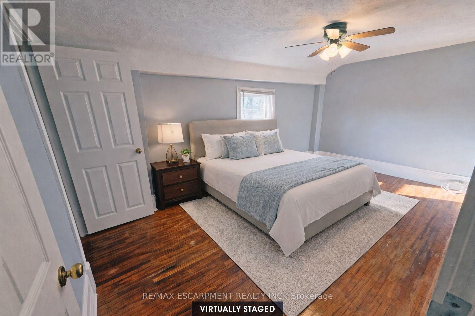 Virtually Staged - 205 Main Street E, Grimsby, ON - Indoor Photo Showing Bedroom