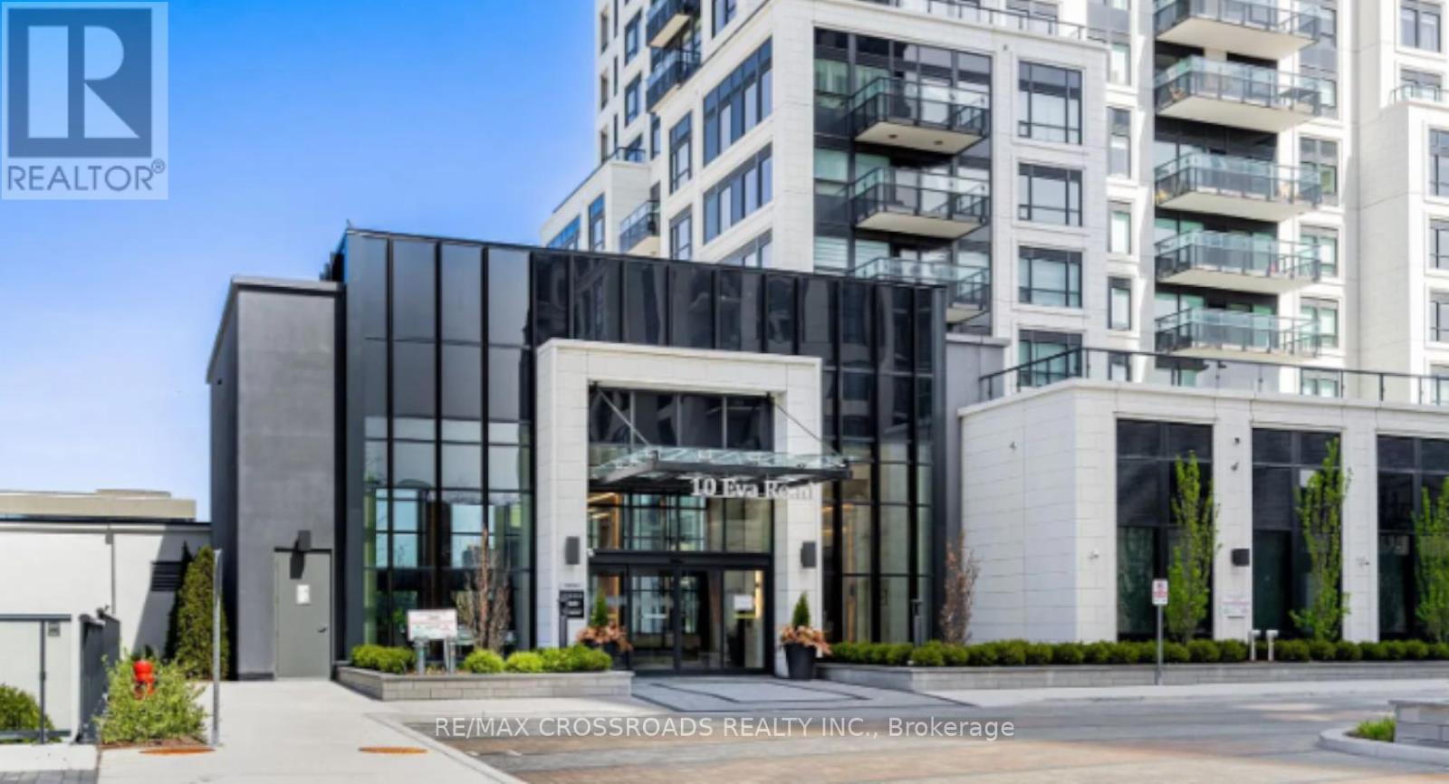 802 - 10 Eva Road, Toronto, ON - Outdoor With Balcony With Facade