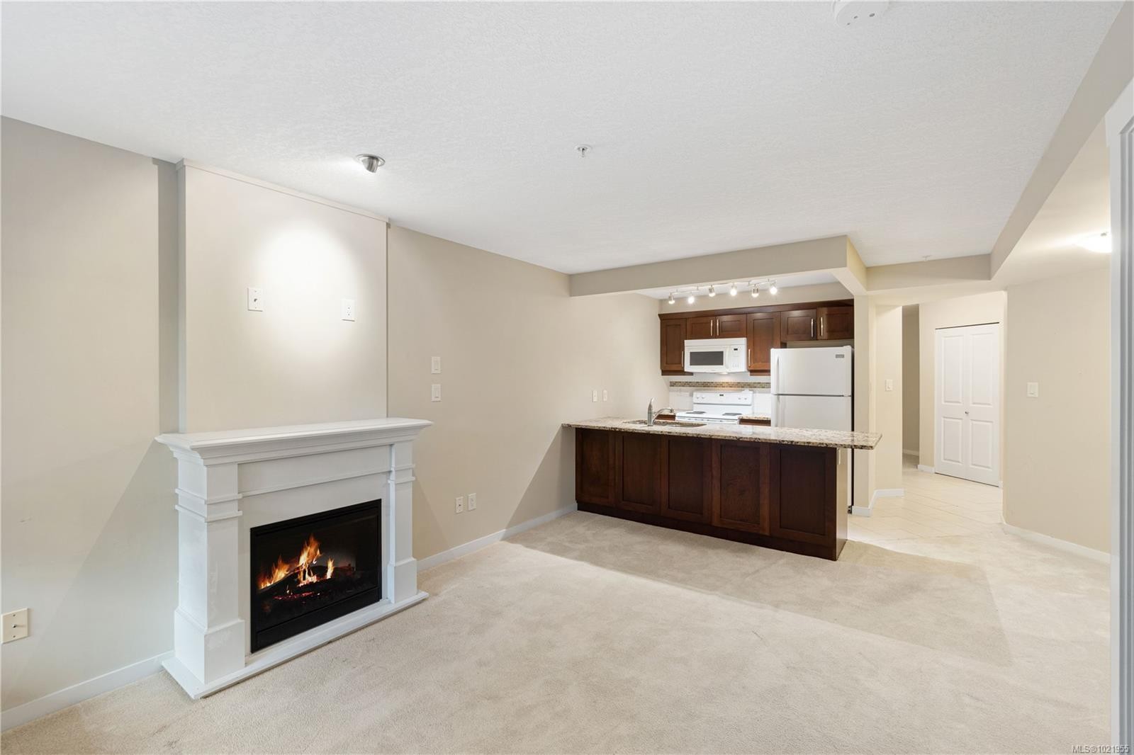 202-5670 Edgewater Lane, Nanaimo, BC - Indoor With Fireplace