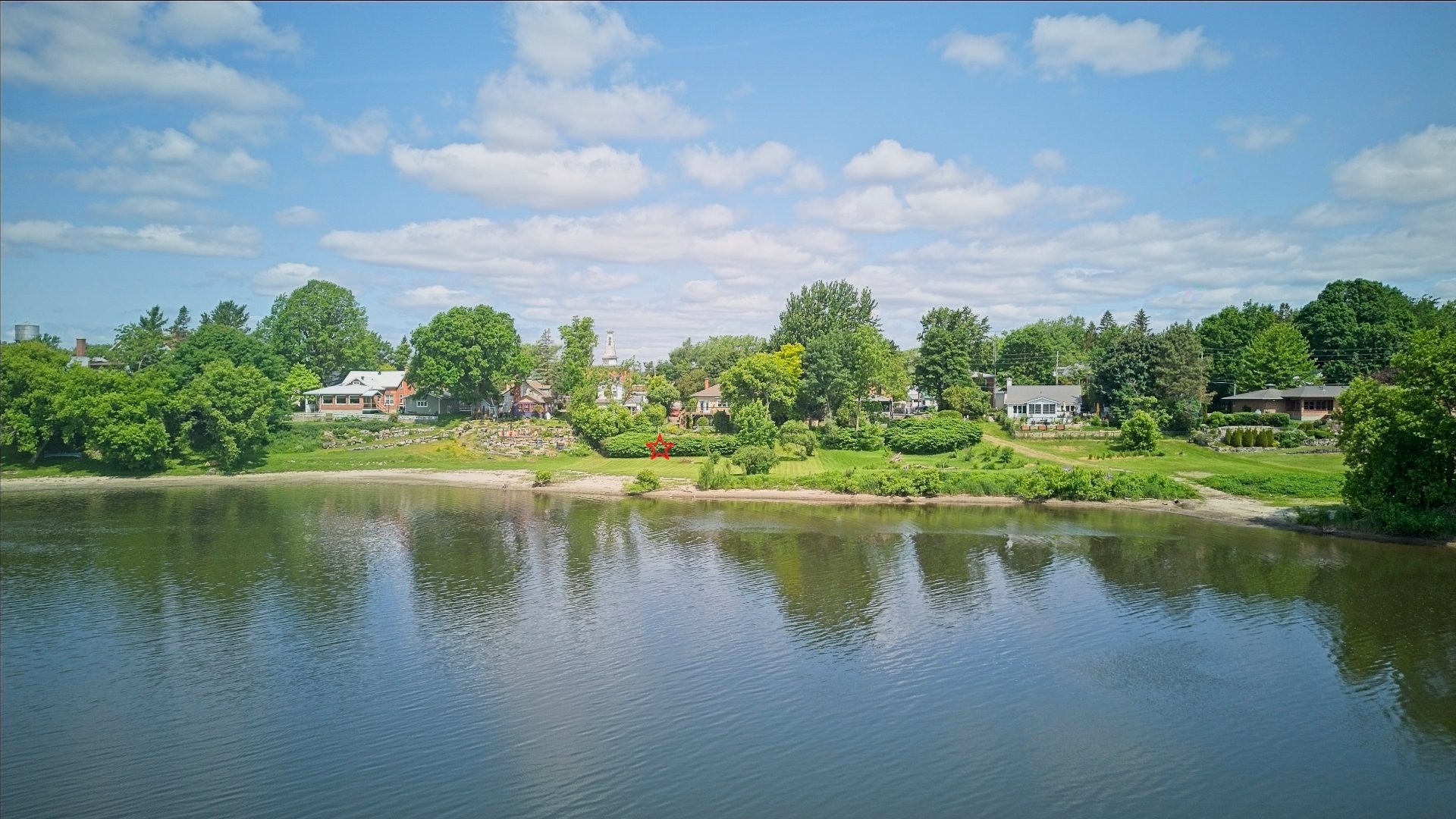 Photo aérienne - 60 Rue Lambton, Ormstown, QC - Outdoor With Body Of Water With View