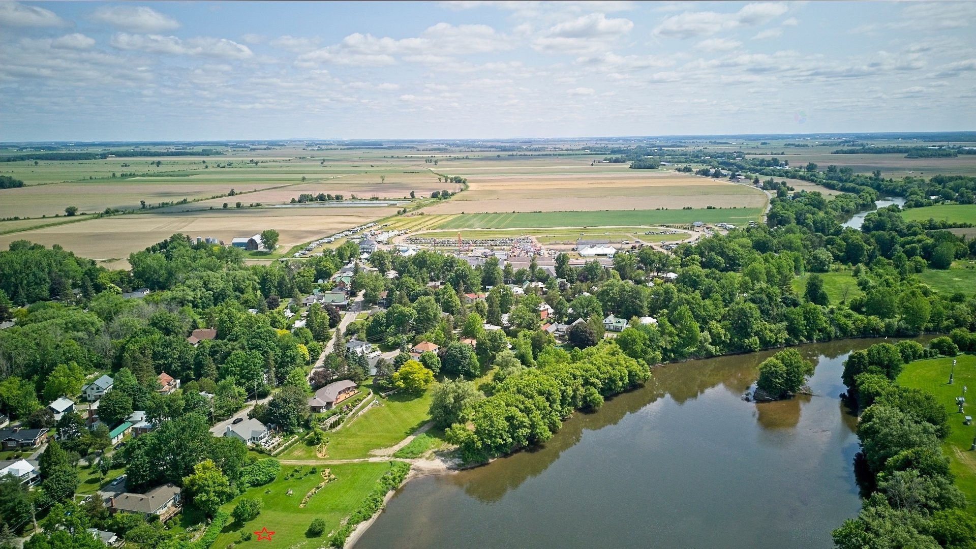 Photo aérienne - 60 Rue Lambton, Ormstown, QC - Outdoor With View