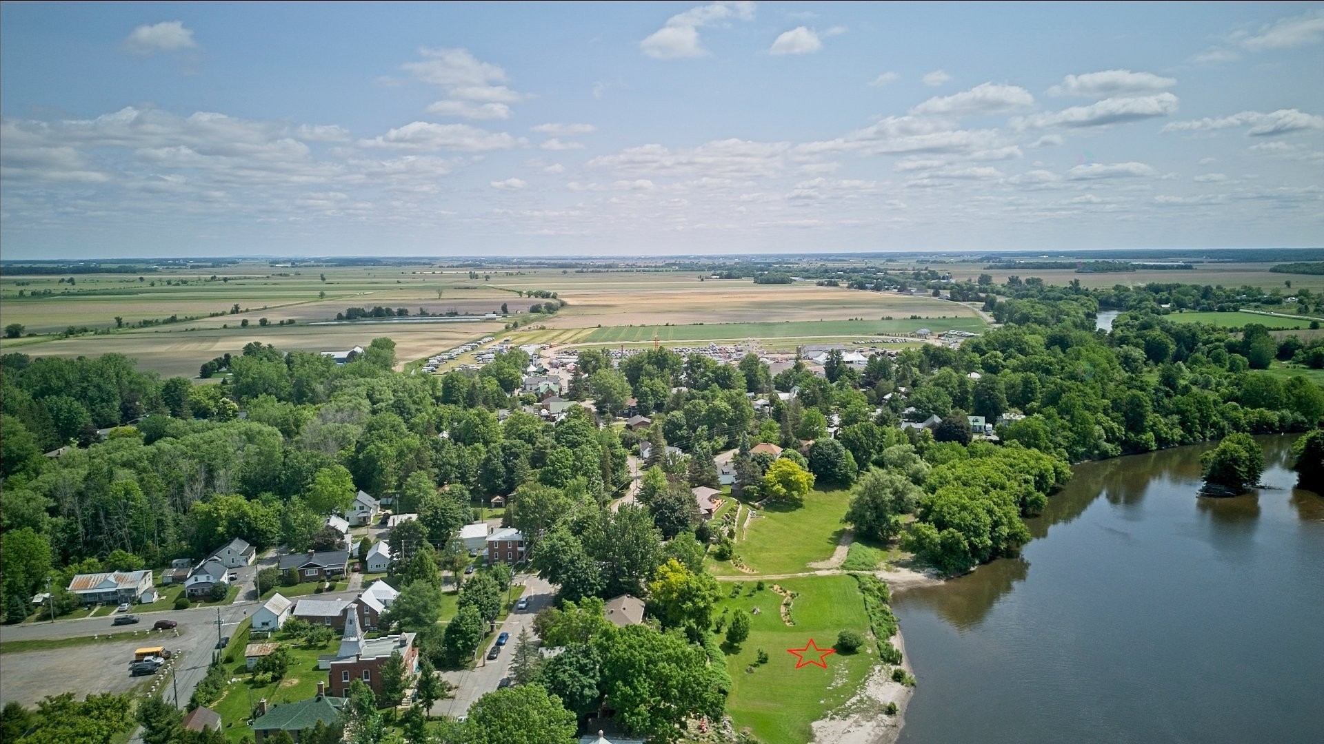 Photo aérienne - 60 Rue Lambton, Ormstown, QC - Outdoor With View