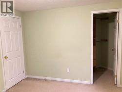 Unfurnished bedroom featuring light colored carpet, a spacious closet, and a textured ceiling -