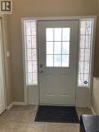 Doorway with baseboards -