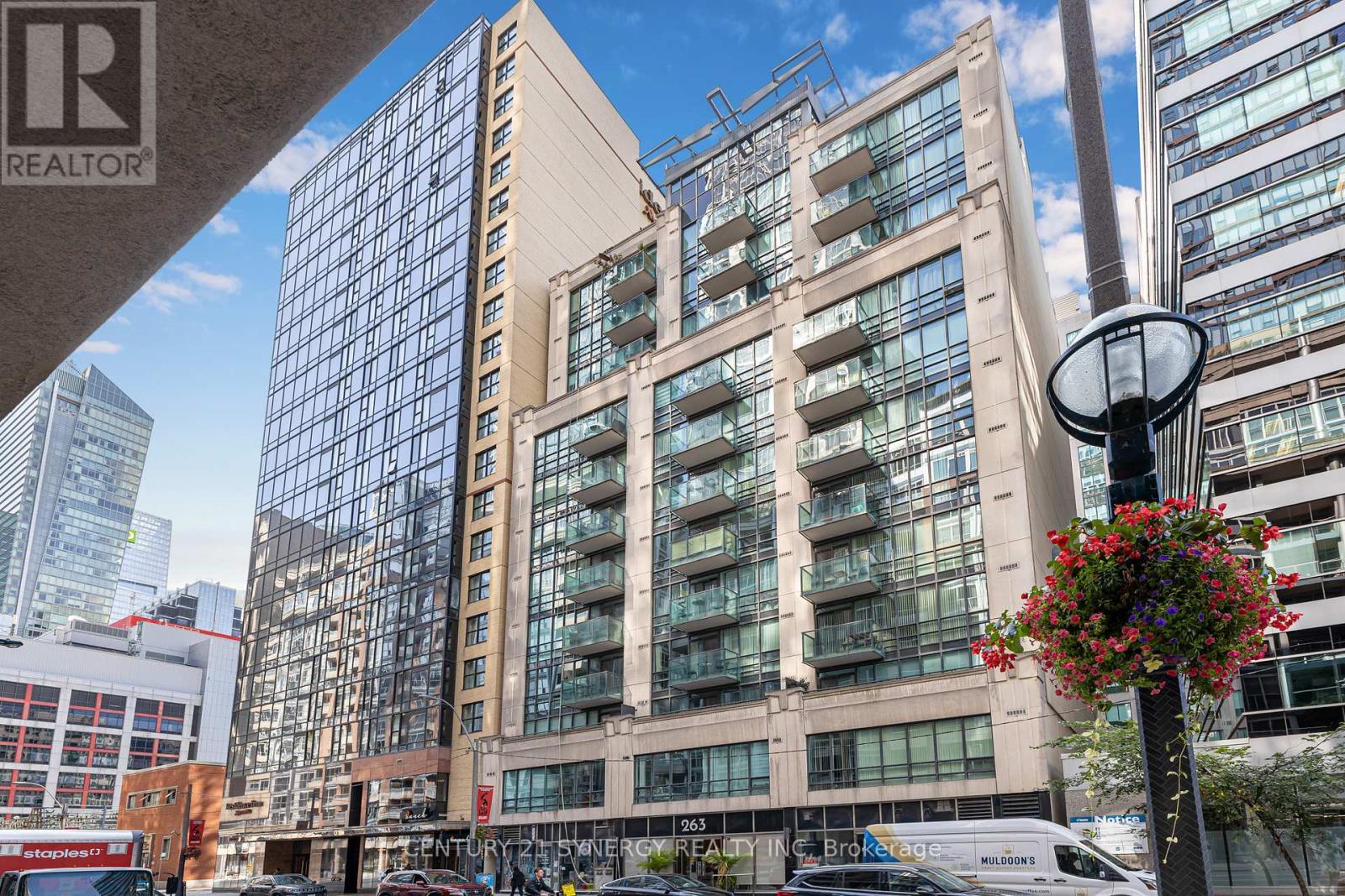 306 - 263 Wellington Street W, Toronto (Waterfront Communities), ON - Outdoor With Balcony With Facade