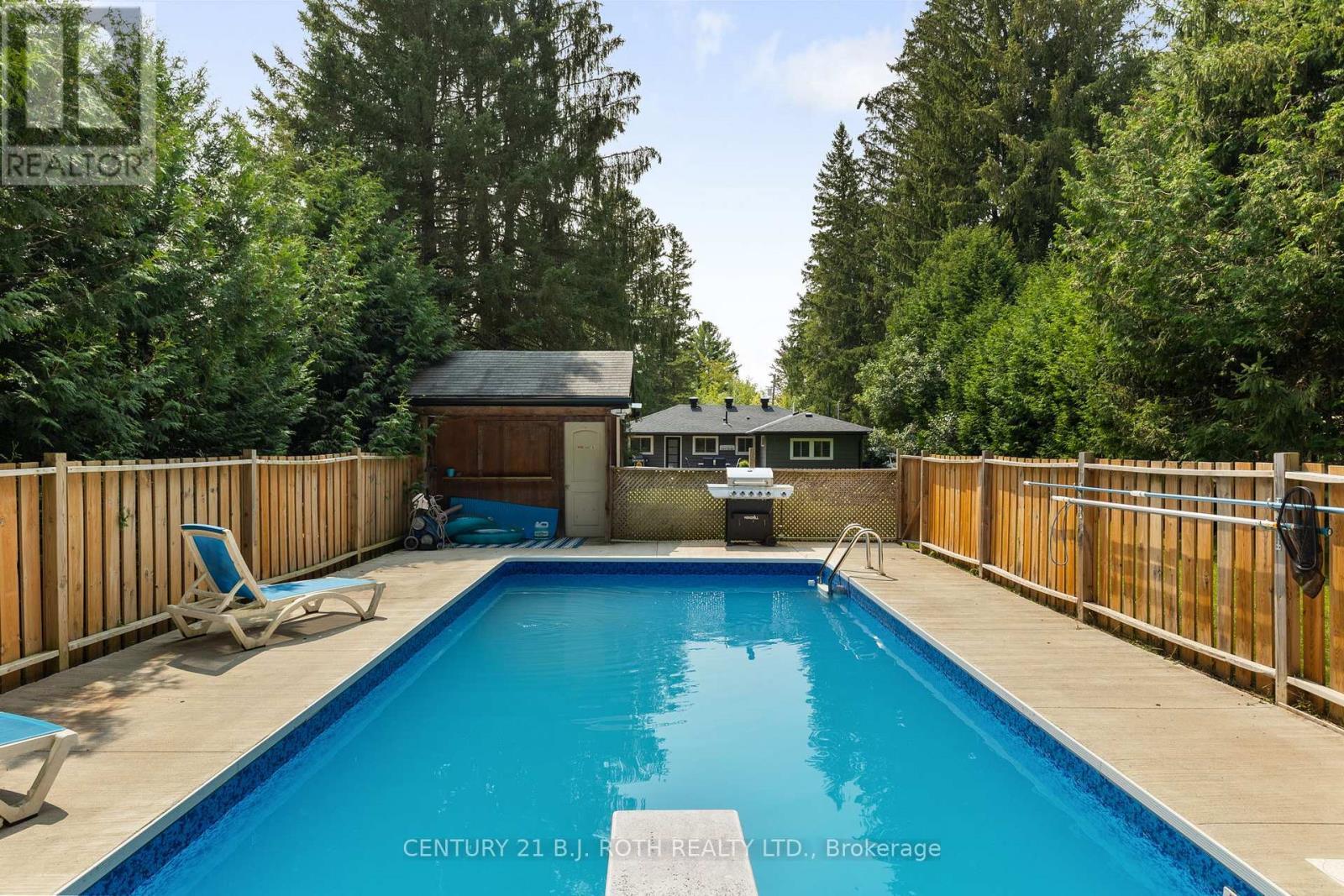 1551 Gill Road, Springwater, ON - Outdoor With In Ground Pool With Backyard