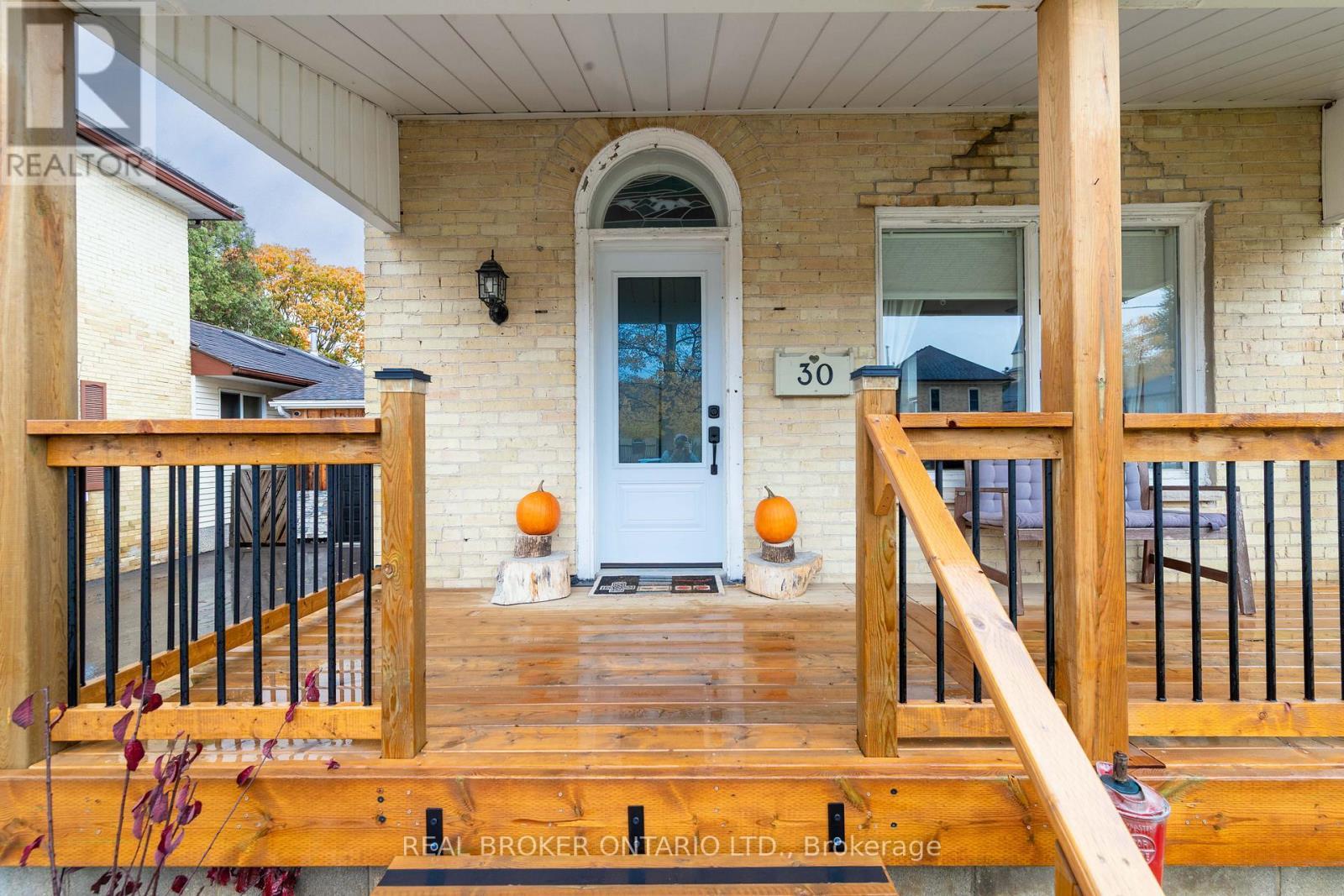 30 Wood Street, Mapleton, ON - Outdoor With Deck Patio Veranda With Exterior