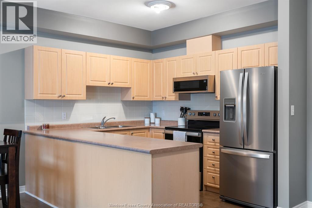 5995 Ellis Street Unit# 202, Lasalle, ON - Indoor Photo Showing Kitchen With Double Sink