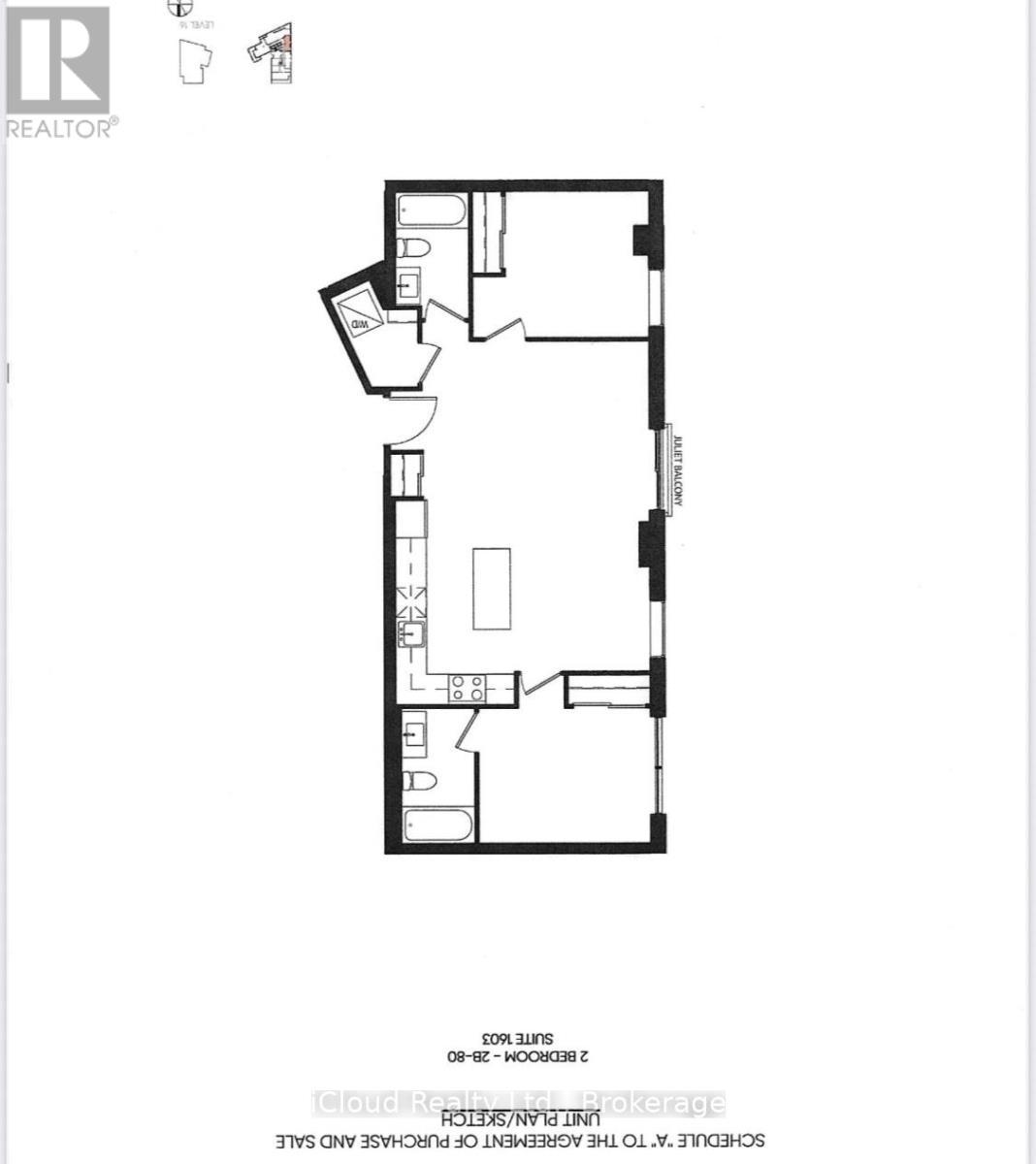 Floor Plan - 1603 - 1050 Eastern Avenue, Toronto, ON - Other