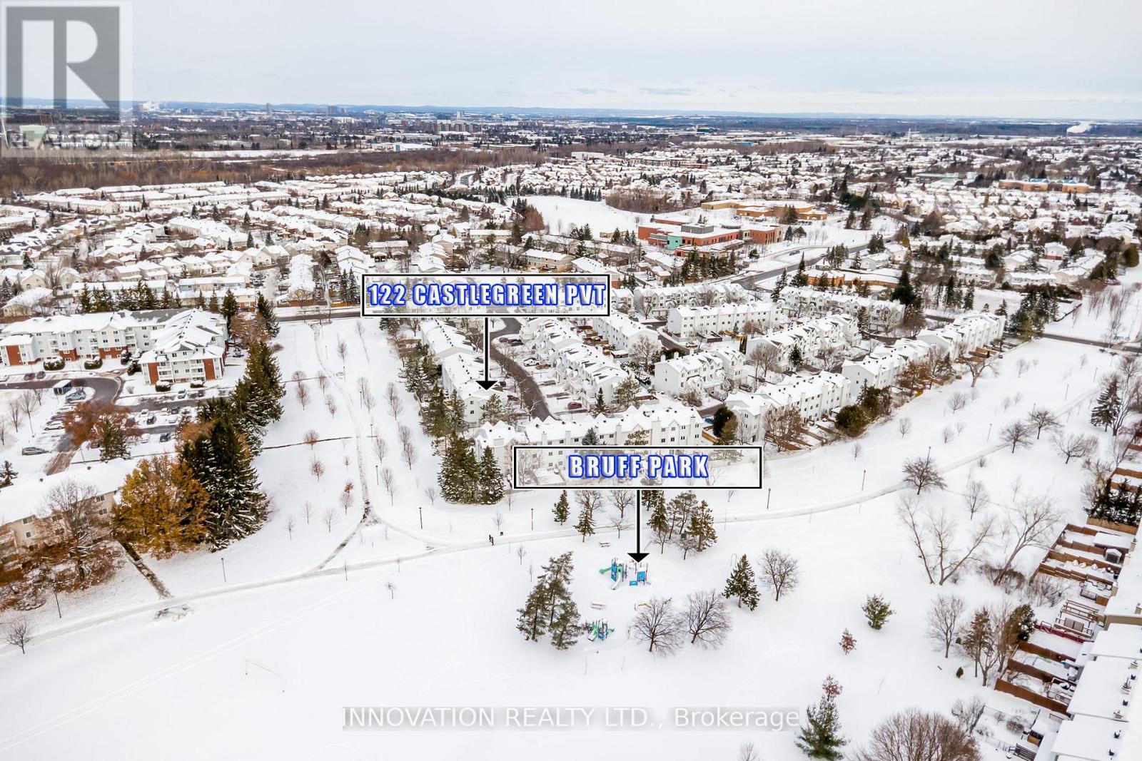 walking paths & parks at your backdoor - 58 - 122 Castlegreen Private, Ottawa, ON