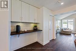 Dedicated coffee bar in kitchen -