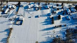 Sits on just under 2 acre lot -