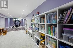 Finished basement includes large rec room -