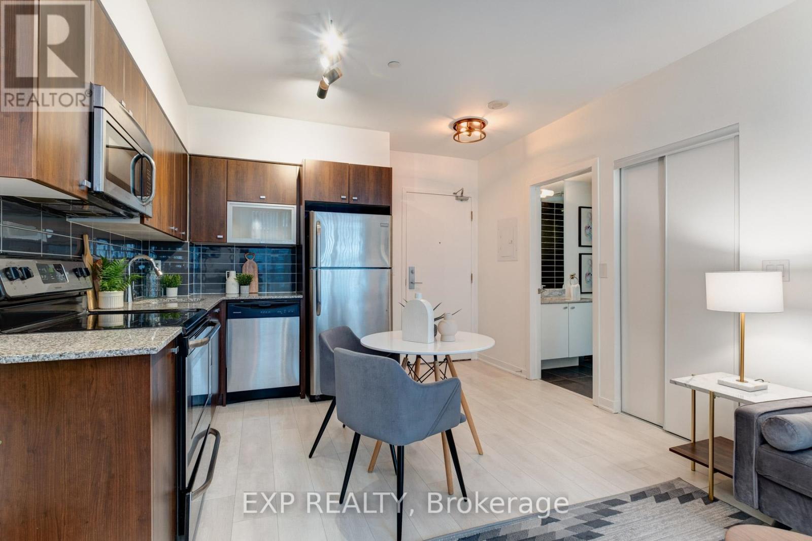 1512 - 69 Lynn Williams Street, Toronto, ON - Indoor Photo Showing Kitchen With Stainless Steel Kitchen