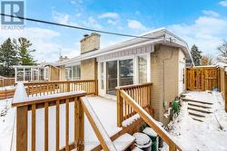 Deck leads to dining area for easy entertaining -
