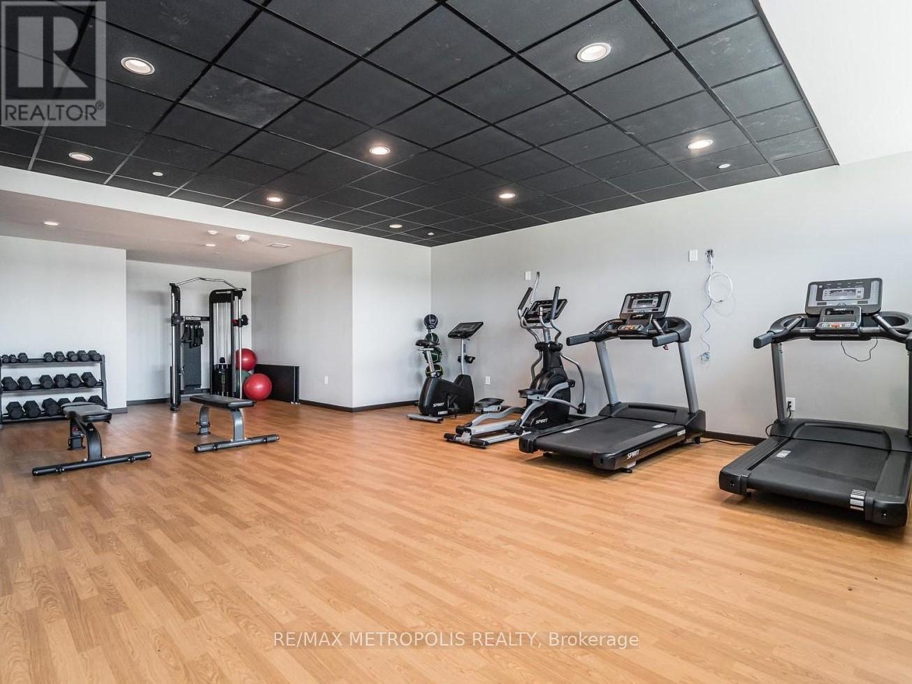 1904 - 108 Garment Street, Kitchener, ON - Indoor Photo Showing Gym Room
