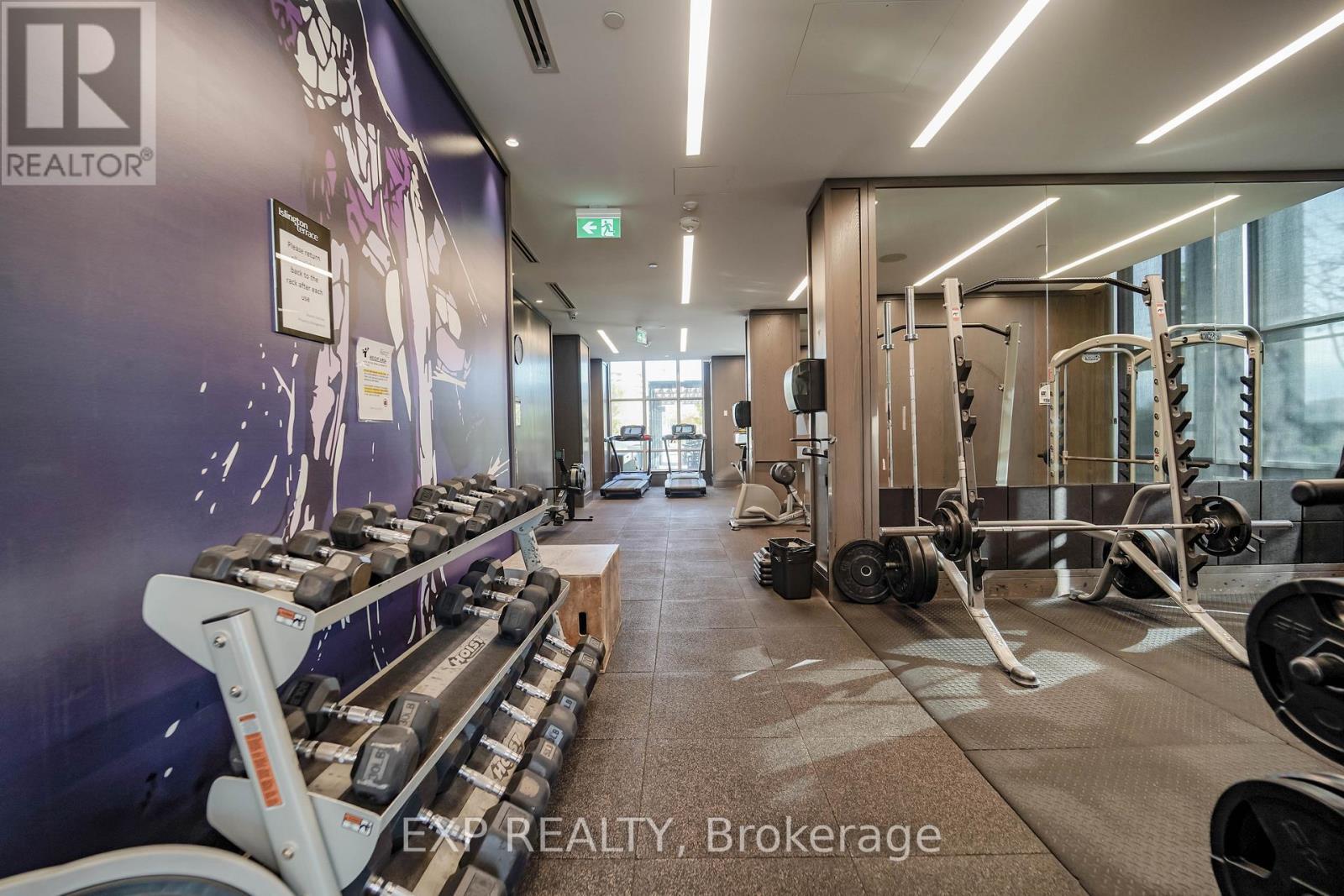 308A - 7 Mabelle Avenue, Toronto, ON - Indoor Photo Showing Gym Room