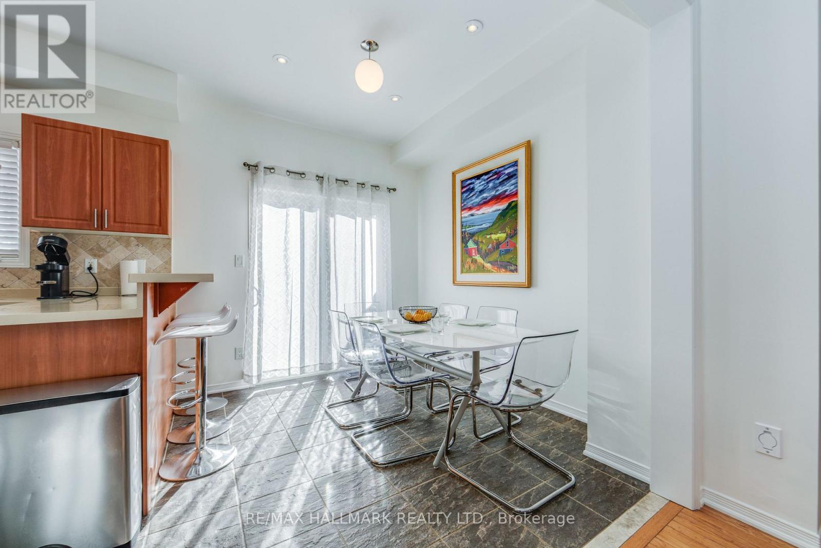 Walk out to patio - 10 Filmic Lane, Toronto, ON - Indoor Photo Showing Dining Room