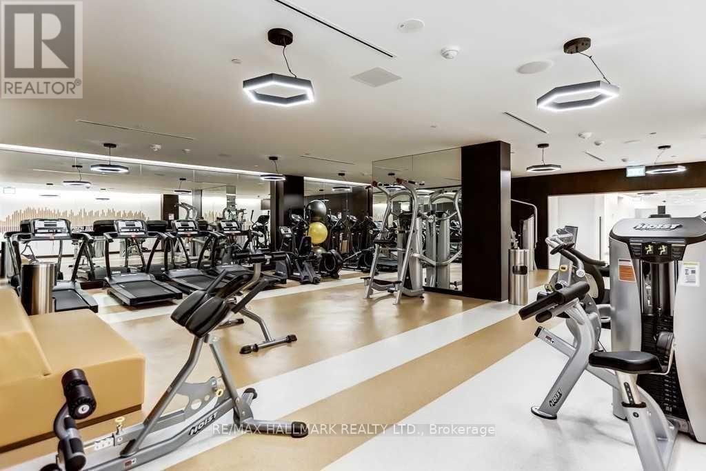 1002 - 6 Sonic Way, Toronto, ON - Indoor Photo Showing Gym Room