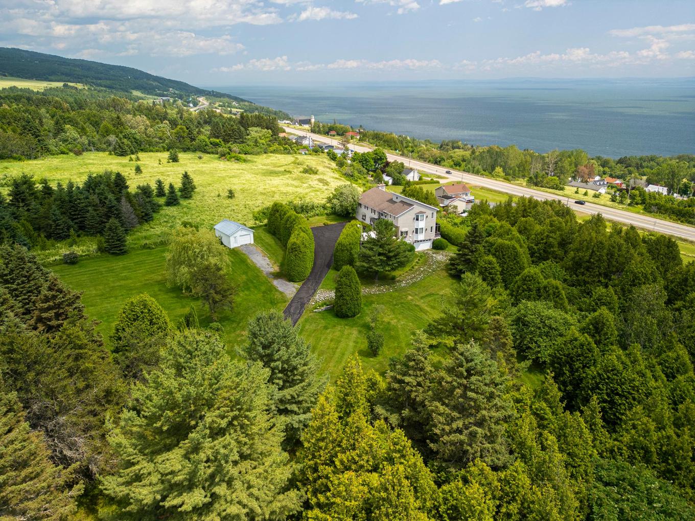 Photo aérienne - 10 Rue Des Cèdres, La Malbaie, QC - Outdoor With View