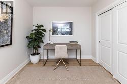 2nd bedroom set up as an office -