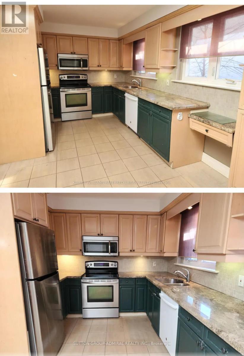 Main Flr - 12 Caines Avenue, Toronto, ON - Indoor Photo Showing Kitchen With Double Sink