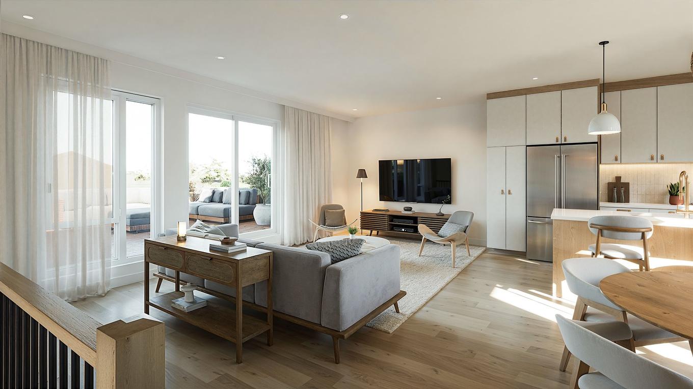 Living room - 6271 3E Avenue, Montréal (Rosemont/La Petite-Patrie), QC - Indoor Photo Showing Living Room