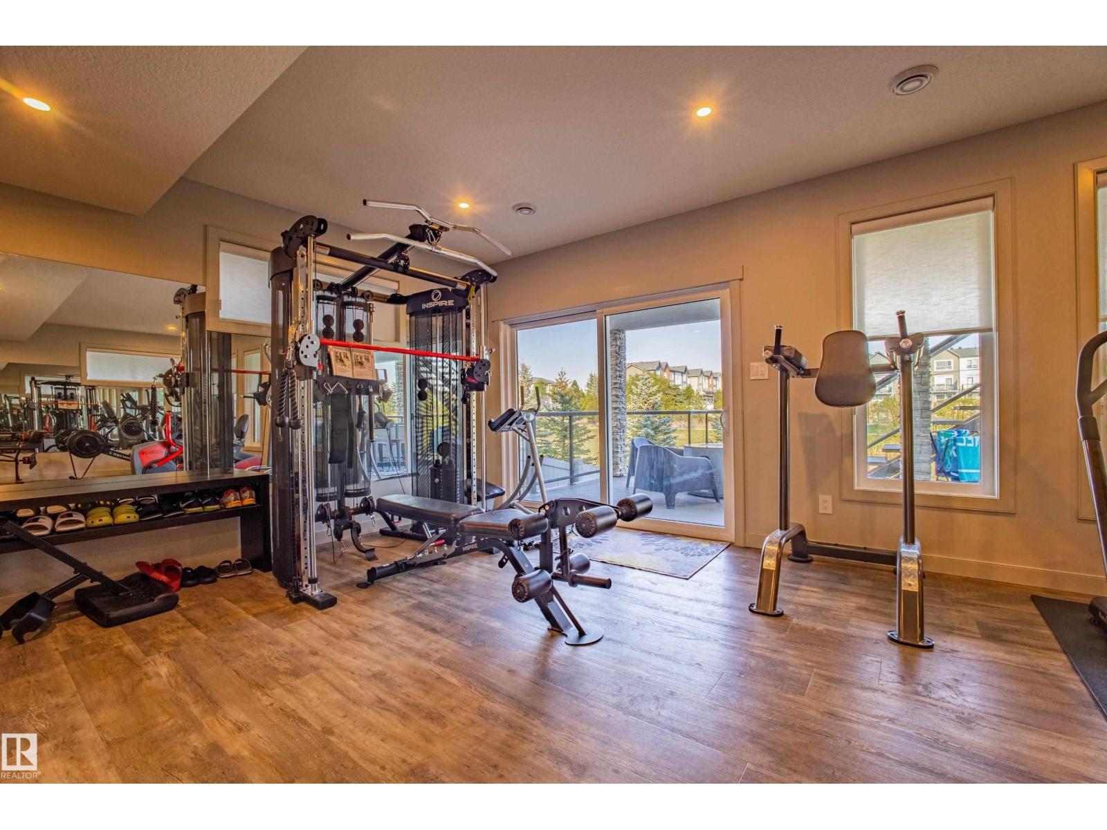 6013 Naden Ld Nw, Edmonton, AB - Indoor Photo Showing Gym Room